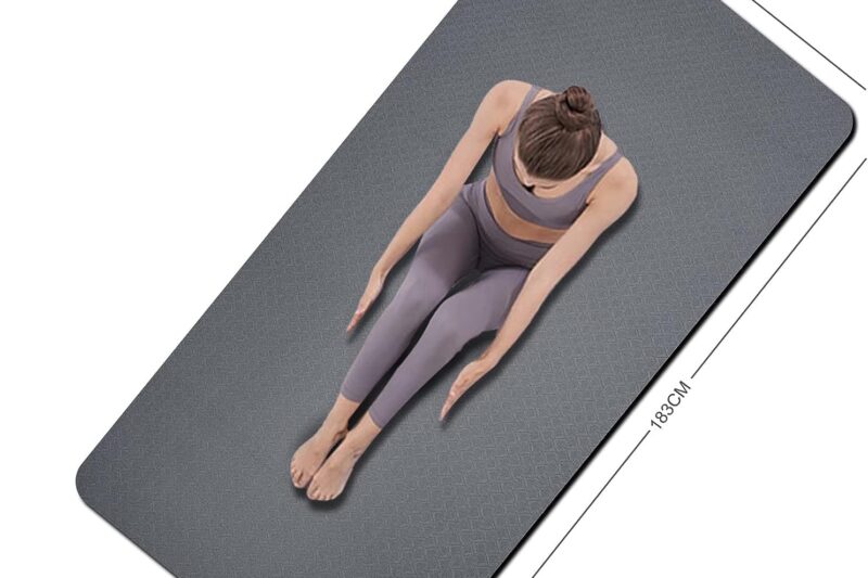 Extra Wide Non-Slip Yoga Mat with Strap