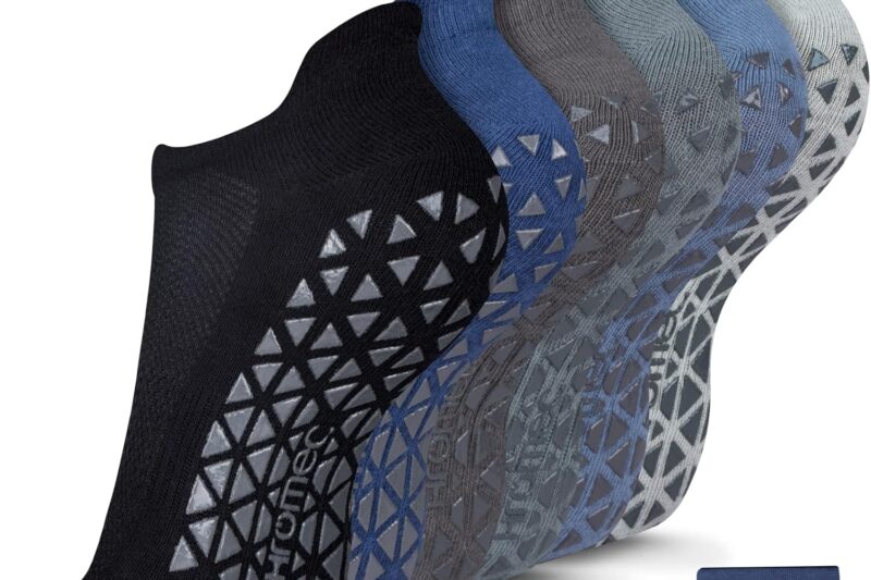 Non-Slip Yoga Socks with Grips for Pilates